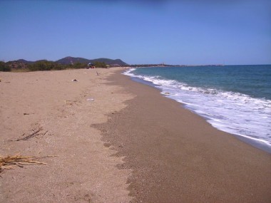 La spiaggia di Muravera a ferragosto